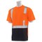 Erb Safety T-Shirt, Birdseye Mesh, Shrt Slv, Class 2, 9006SB, Hi-Viz Orng/Blk, 3XL 62411